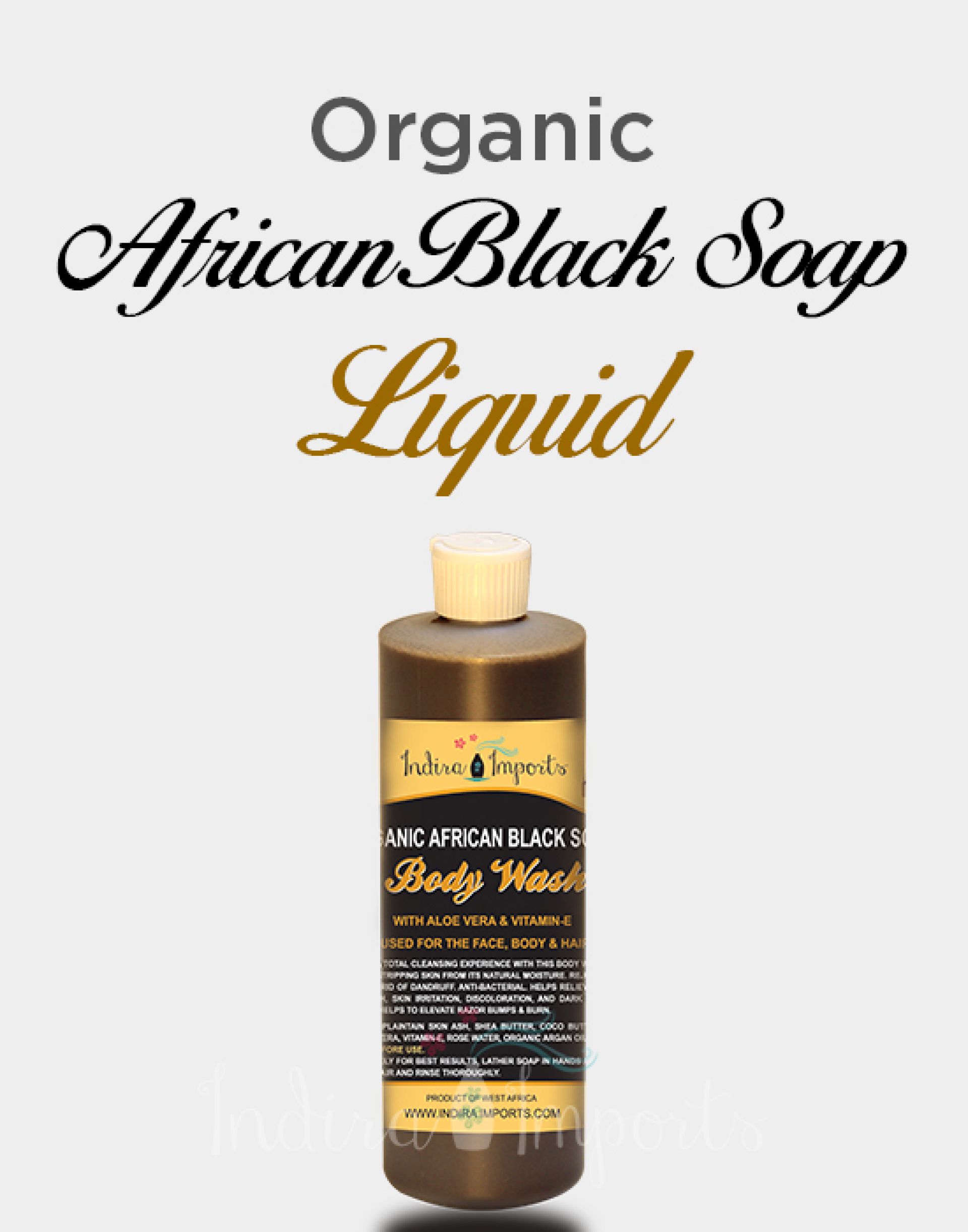 Organic African Black Soap Liquid